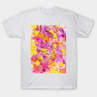 Rosy Maple Moth Watercolor Pattern T-Shirt